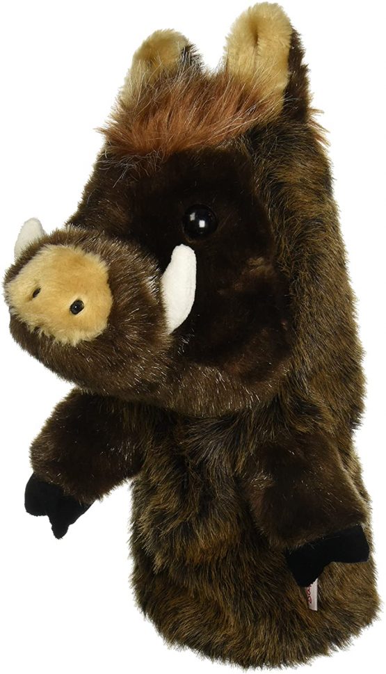 Daphne's Unisex's Boar Novelty Golf Driver Headcover, Brown