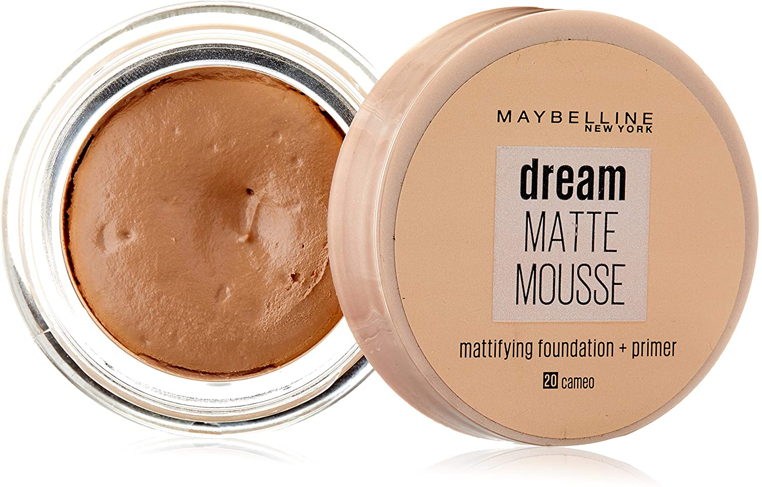 Maybelline Dream Matte Mousse 020 Cameo 18ml, 1 ml (Pack of 18)