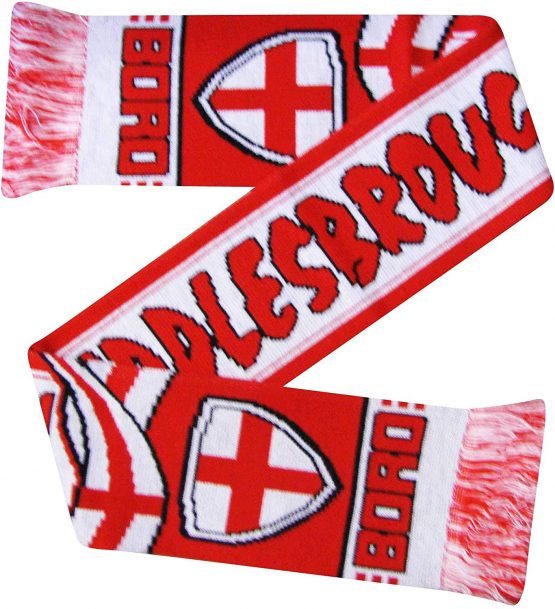 Middlesbrough Football Fans Scarf (100% Acrylic) Red White - Image 3