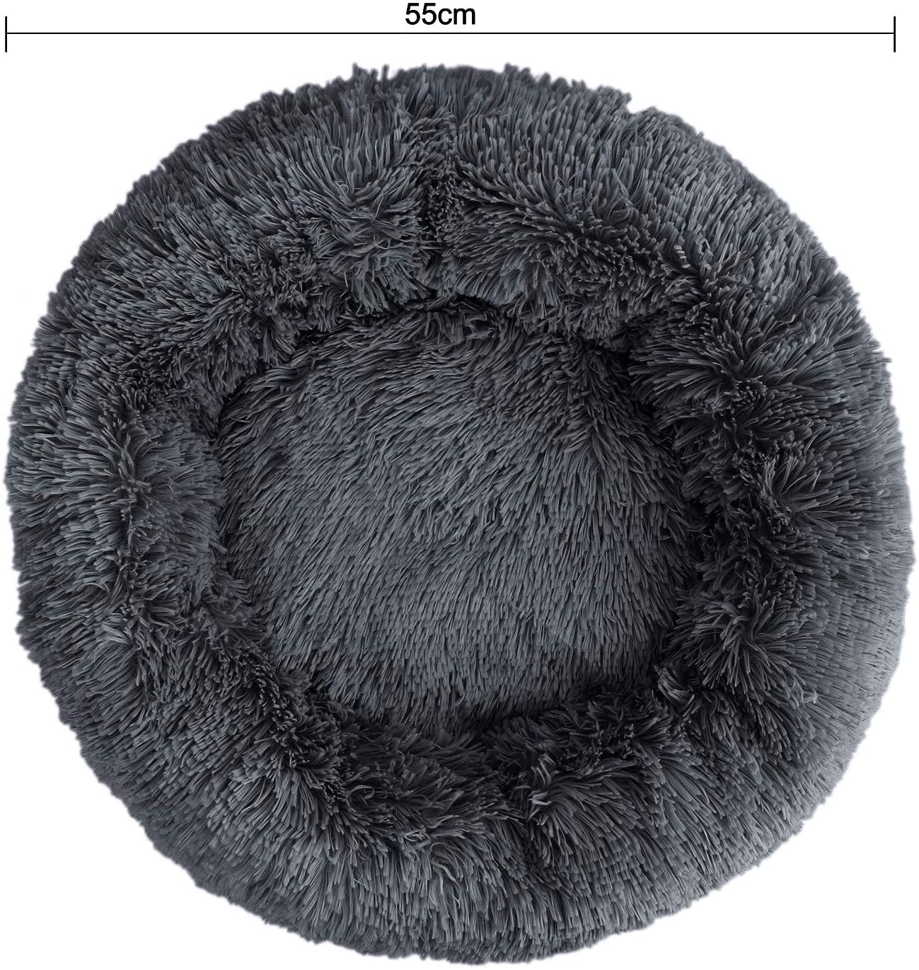 ITODA Soft Pet Bed for Cats and Small Medium Dogs Cuddler Cat Calming Bed Round Cushion Nest Bed Portable Cat Dog Puppy Bed Sofa Sleeping Bed Warm Plush Pad Mat Cozy Bed - Image 4