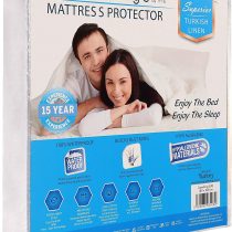 Waterproof Mattress Protector (Superking UK (180x200cm)) Deep, Fitted Sheet Style Cover | Soft, Breathable Sleep Comfort | Sweat, Liquid, Moisture, and Dust Mite Protection | White