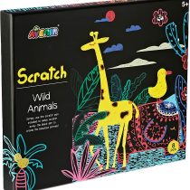 Avenir CH1687 Scratch Box Wild Animals, Mixed Colours