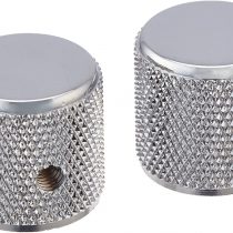 Fender 099-1366-000 Telecaster®/Precision Bass® Knobs, Knurled Chrome (2)