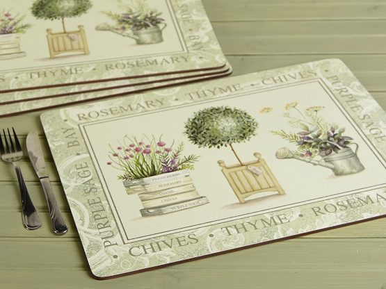 Creative Tops 5169665 Premium 4-Piece Set of Topiary Cork-Backed Placemats by, 40 x 29 cm (15¾" x 11½") - Image 2