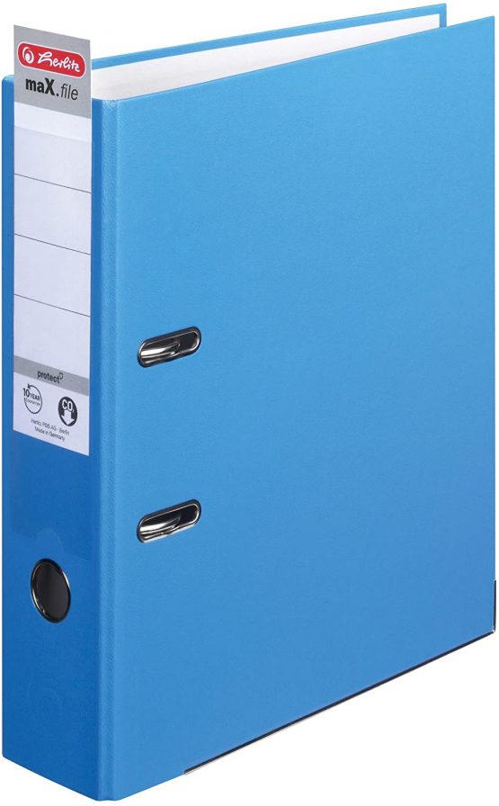 Herlitz 5480306 Lever Arch File A4 8 cm Acqua - Image 2