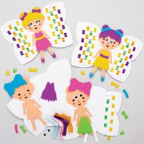 Baker Ross AT534 Fairy Weaving Kits - Pack of 6, Introductory Sewing for Beginners and For Kids Arts and Crafts Projects