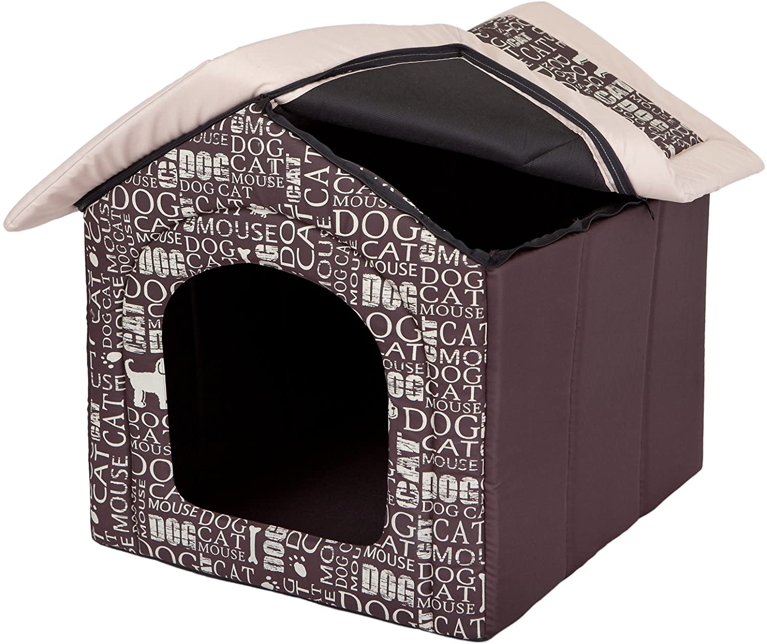 Hobbydog R4 BUDNAP7 Doghouse R4 60 x 55 cm Subtitles, L, Brown, 1.4 kg - Image 4