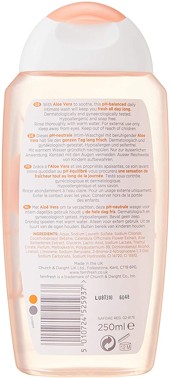 Femfresh Daily Intimate Wash, Feminine Hygiene Shower & Bath Gel Cleanser, pH Balanced - Image 2