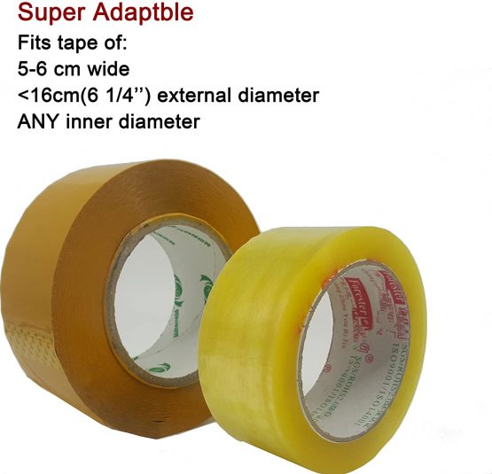 Packing Tape Dispenser, Lightweight Ergonomic Industrial Heavy Handheld Duty Tape Cutter for Carton, Packaging and Box Sealing, with Extra Blade 48mm/50mm (2 Inch) (Orange) - Image 3