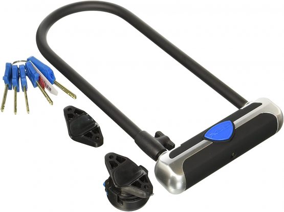 XLC Unisex - Adult LO-S05 Sundance & Cassidy III Shackle Lock - Black, Blue, White, 292 mm - Image 3