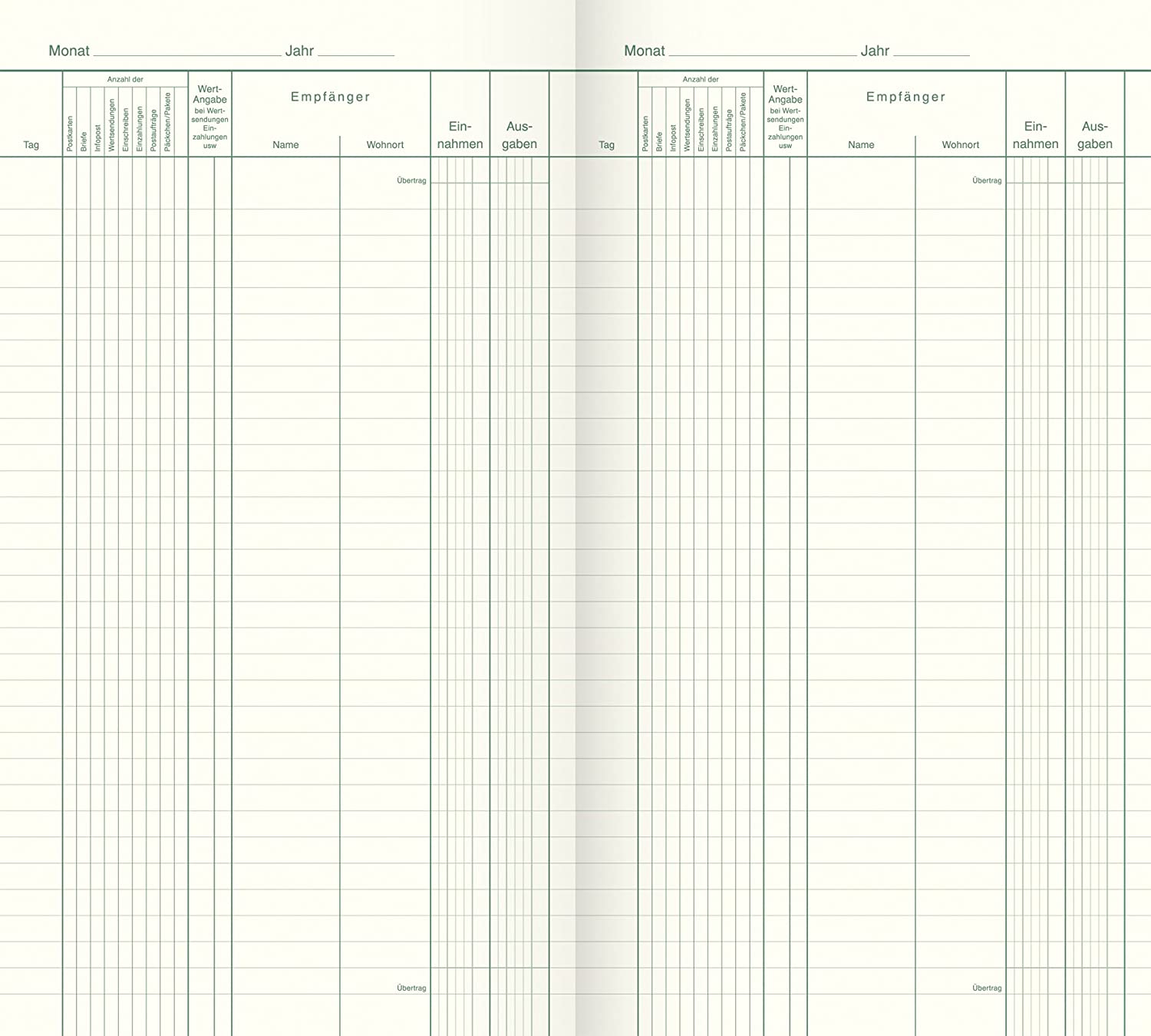 König & Ebhardt 8610501 Business Book/Postage Book 3/4 A4 80 g/m2 Cardboard - Image 4