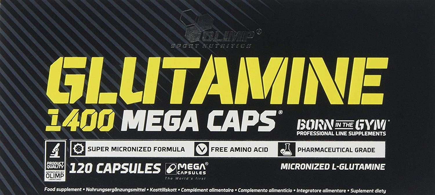 OLIMP SPORT NUTRITION Olimp L-Glutamine Capsules, Pack of 120 Mega Capsules, 120 count (Pack of 1)