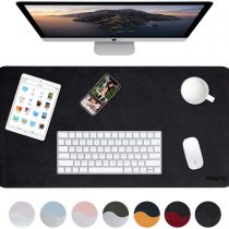 Weelth Multifunctional Office Desk Pad, Waterproof Desk Pad Protector Pu Leather Dual-Sided Desk Writing Pad for Office/Home