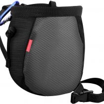Rhino Valley Chalk Bag，No Leak Rock Climbing Strawstring Bag Drawstring Magnesia Sack with Adjustable Belt Carabiner for Gymnastics, Rock Climbing, Bouldering, Weight-Lifting, Crossfit