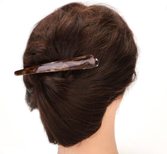 2PCS:Duck Teeth Bows Hair Clips Hair Grip Crocodile Accessories Hairpins Chic Styling Claw Hair Barrettes Makeover Pinch Clip - Classic (Light brown+Dark brown) - Image 2
