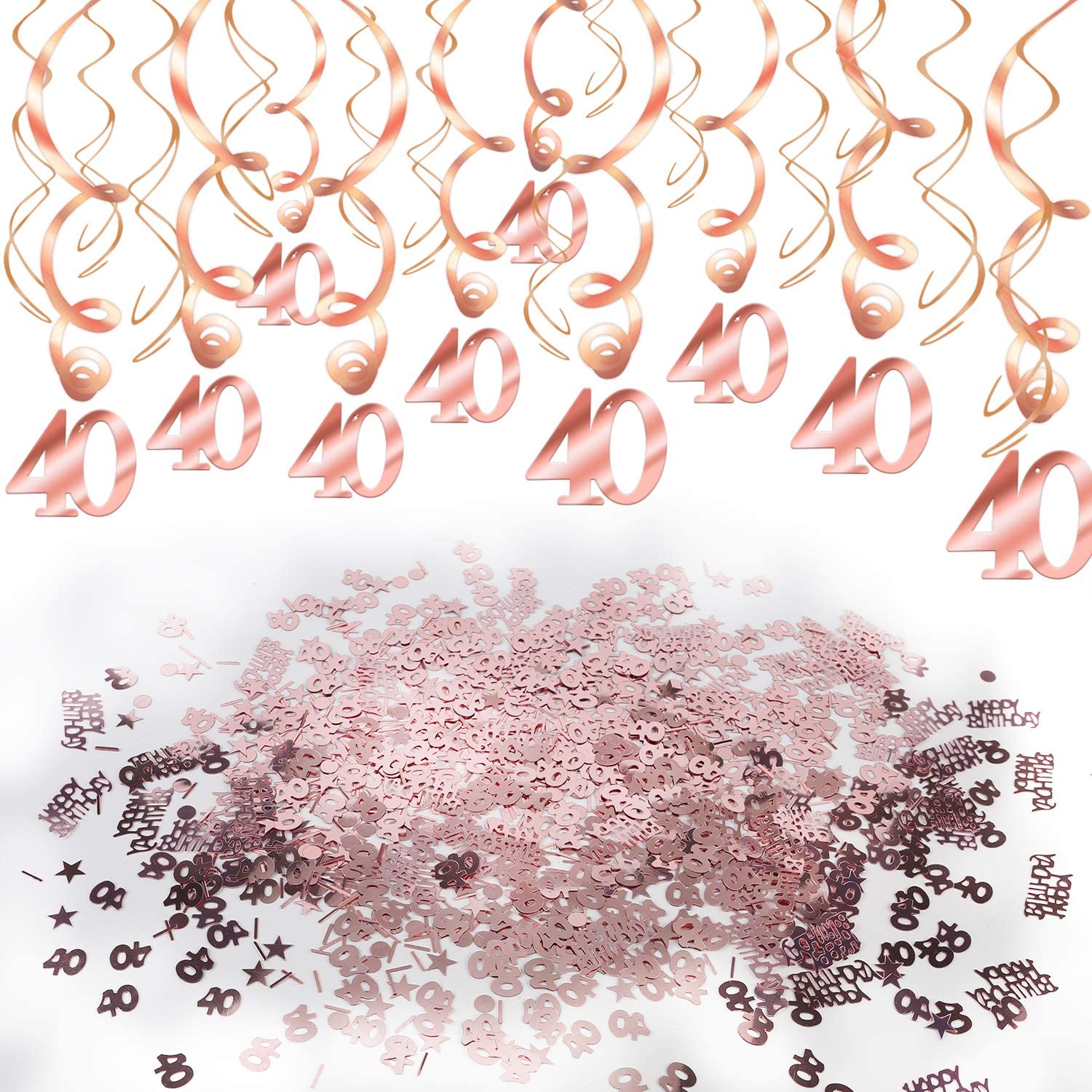 HOWAF Rose Gold Birthday Party Decorations