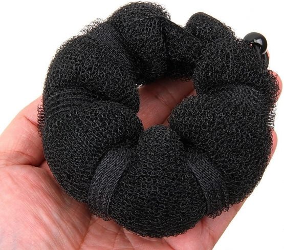CareforYou Beauty Buns Magic Hair Styling Styler Twist Ring Former Shaper Doughnut Donut Chignon Bun Maker Clip Hair Curler Accessory Small and Large (Black) - Image 3