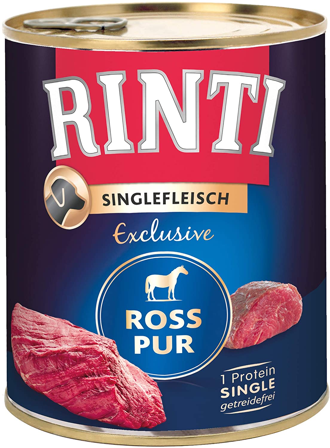 Rinti Single meat Exclusive Ross Pure 6 x 800 g, 133.33 g (Pack of 6)