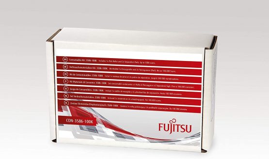 Fujitsu/PFU Consumable Kit: 3586-100K For S1500, S1500M, fi-6110, N1800, N1800A. Includes 1x Pick Roller and 2x Separation Pads. Estimated Life: Up to 100K scans.