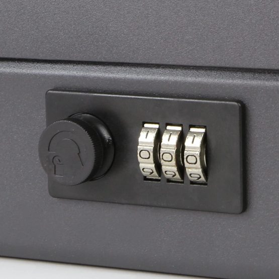 HMF 10017-02 Cash Box Combination Lock, 30 x 24 x 9 cm, black - Image 4