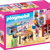 PLAYMOBIL Dollhouse 70206 Family Kitchen, for Children Ages 4+