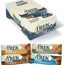 Trek Protein Flapjack Mixed Case - Natural Plant Protein - Gluten Free - Healthy Snack Bars, 50 g (Pack of 16), 99TRKMIX1