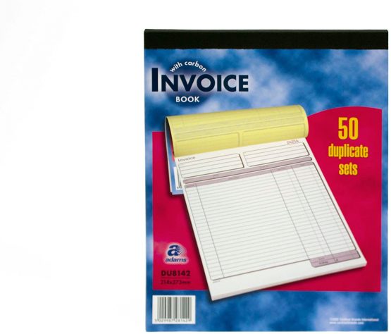 Pukka Pad, Duplicate Invoice Book 214 x 273mm Pack of 5