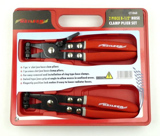 Neilsen CT1060 2 Piece 8-1/2" Hose CLAMP PLIER Set, Red - Image 3