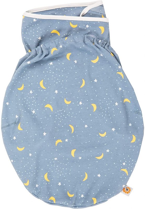 Ergobaby Ergonomic Baby Swaddle Wrap for Newborns, with Hip Positioner & Arm Pouches, 100% Breathable Cotton, Stellar