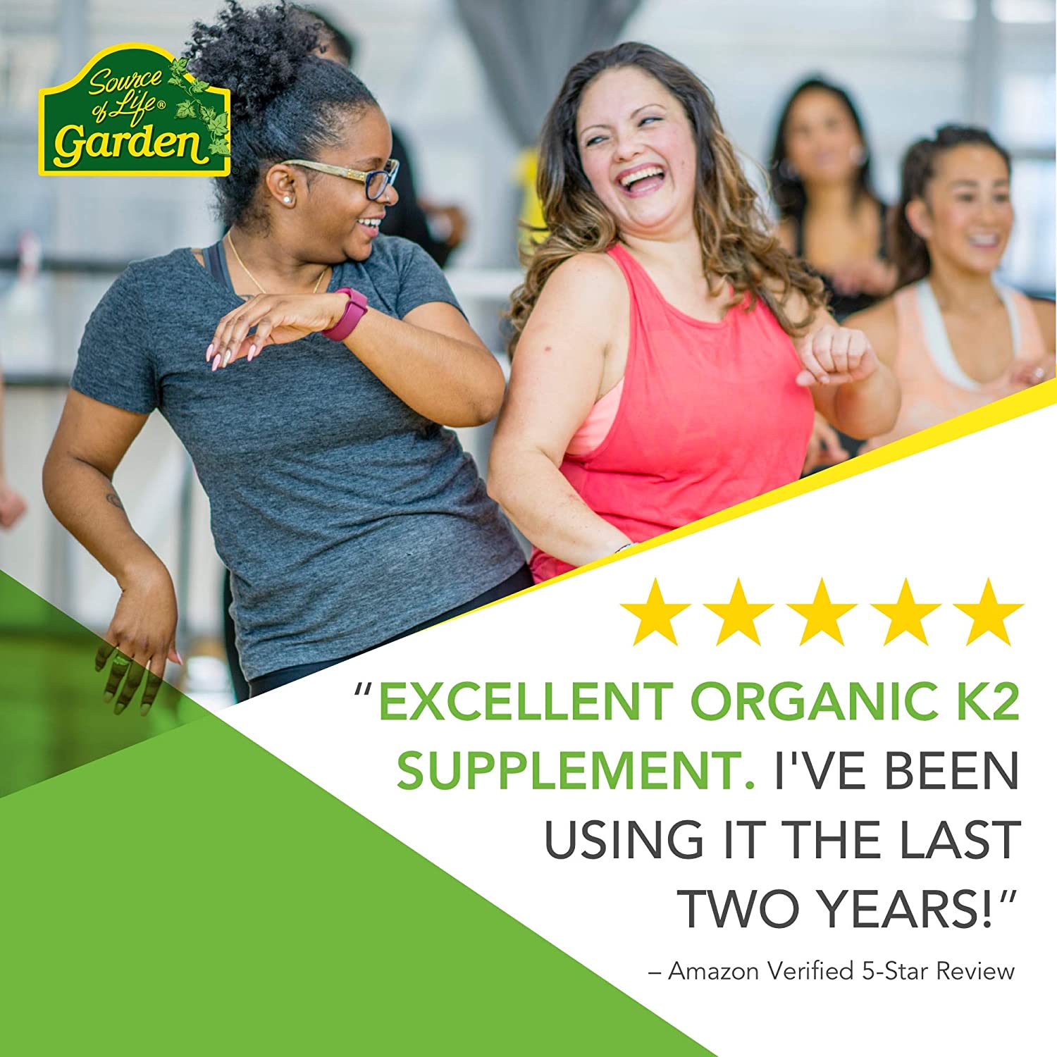 NaturesPlus Source of Life Garden Organic Vitamin K2-120 mcg Organic Vitamin K2 MK7 (Menaquinone-7) from Fermented Chickpeas - Image 2