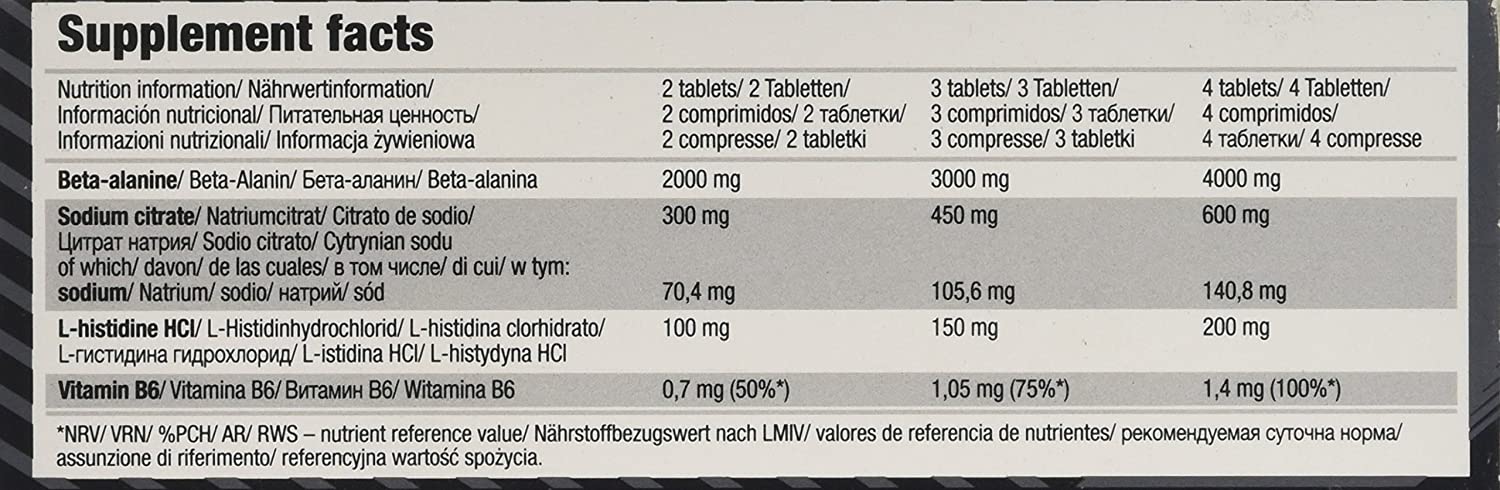 OLIMP SPORT NUTRITION Olimp Labs Beta-Alanine Capsules, Carno Rush, Pack of 80 Mega Tablets, BETA-Alanine CARNO Rush - Image 4