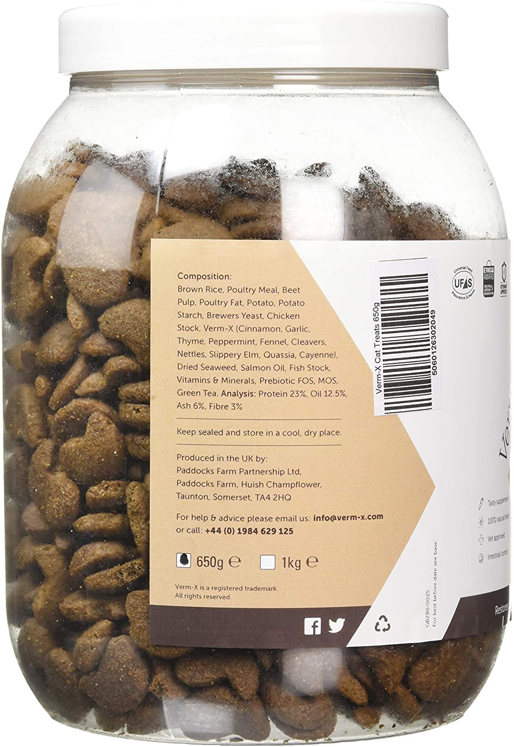 Verm-X All Natural Treats for Cats. Supports Intestinal Hygiene. Vet Approved. UFAS Assured. Restores and Maintains Gut Vitality. Wormwood Free Recipe - Image 2