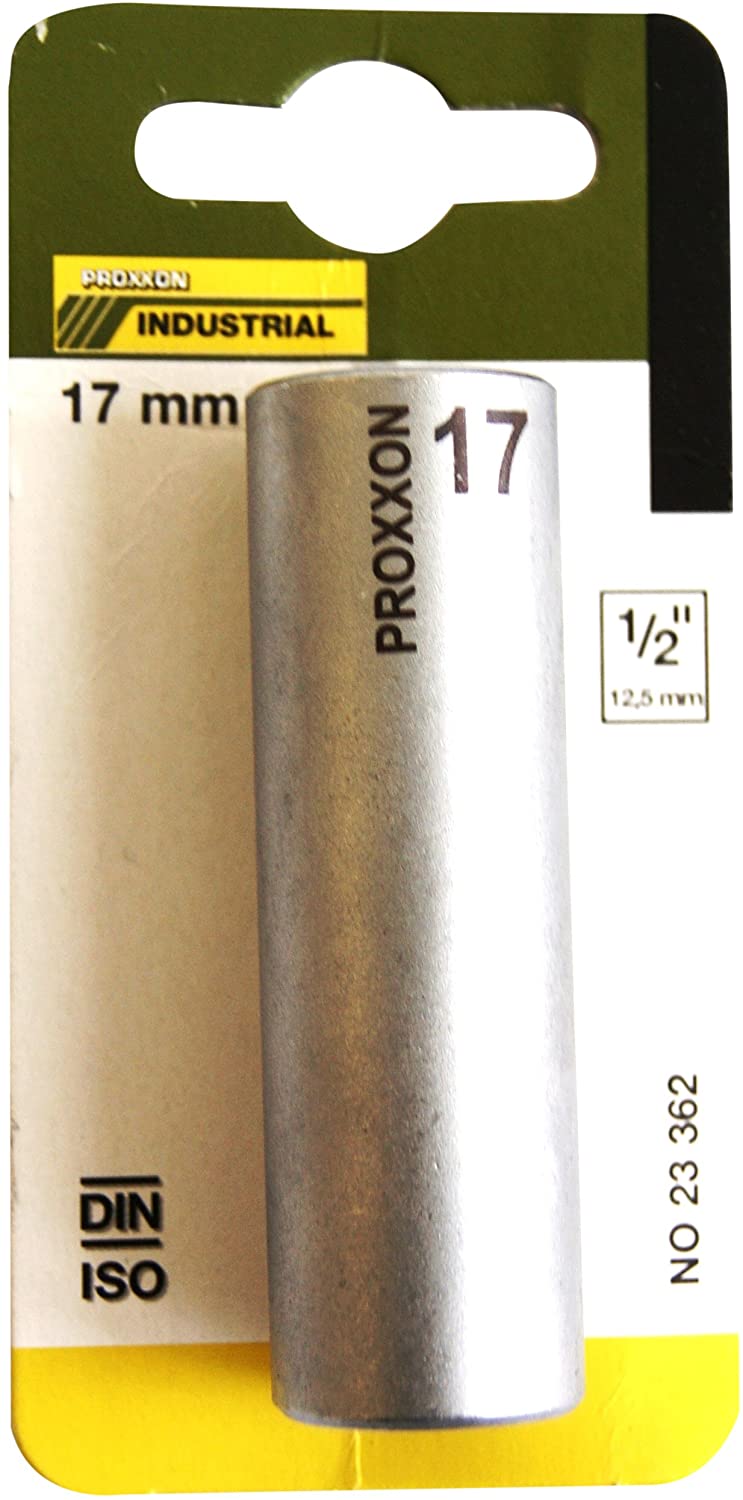 Proxxon 23362 Deep sockets 1/2" (12.5 mm), 17 mm, Silver
