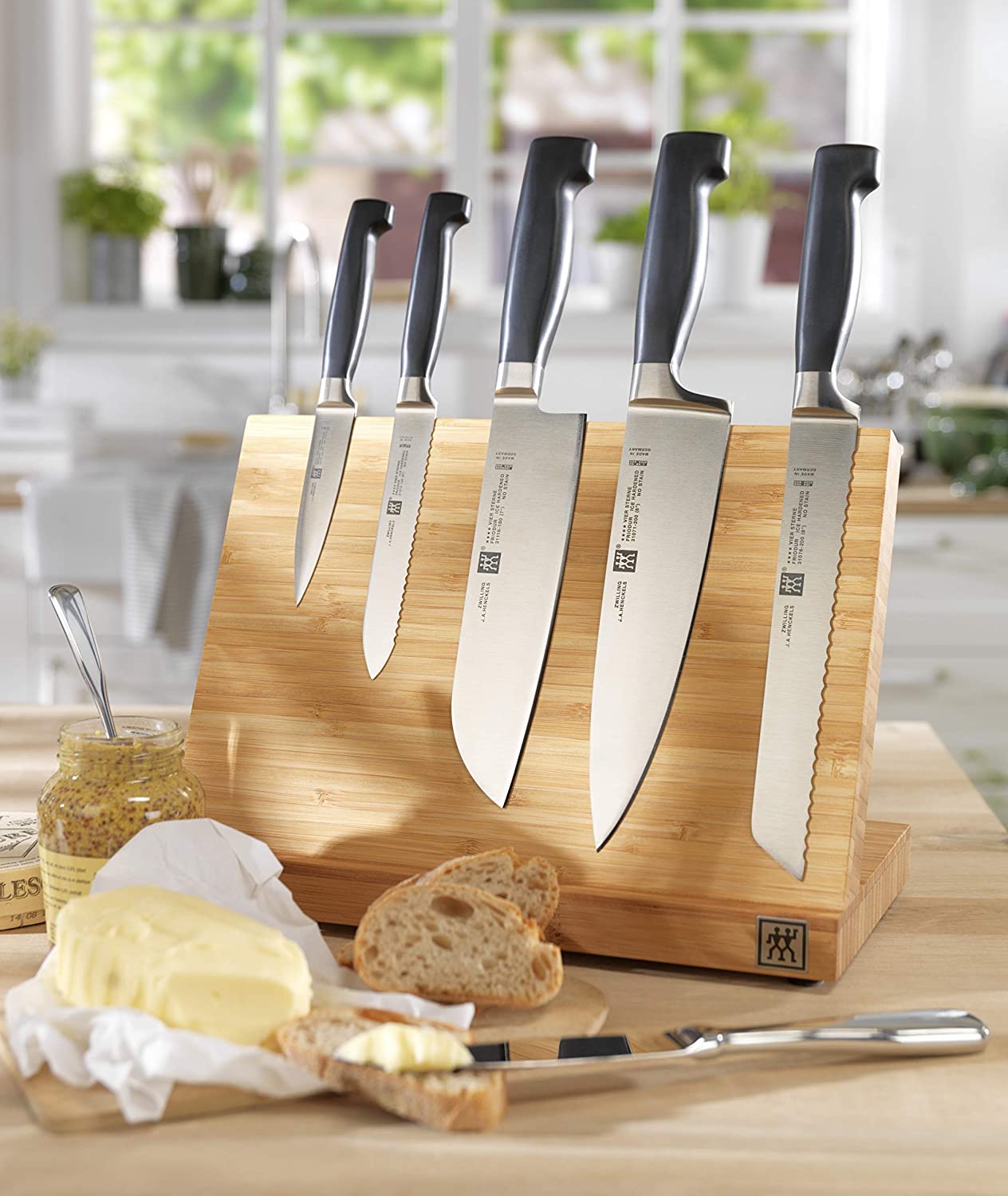 Zwilling 1002234 Magnetic Knife Block for Complete Knife Sets Bamboo, 16.5 x 30 x 20.8 cm, Wood - Image 4