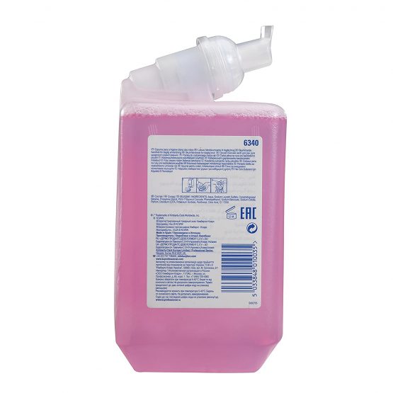 Scott Essential Foam Everyday Use Hand Wash 6340 - Scented Foaming Hand Soap - 6 x 1 Litre Pink Hand Wash Refills (6 Litre Total) - Image 4