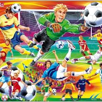 Larsen US22 Action on the football pitch, 65 Piece Boxless Tray & Frame Jigsaw Puzzle