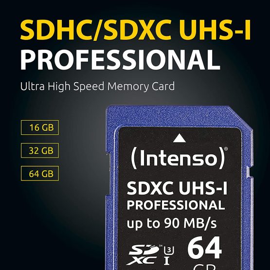 Intenso Professional SDHC Memory Card, Class 10 UHS-I, 16 GB, blue - Image 3