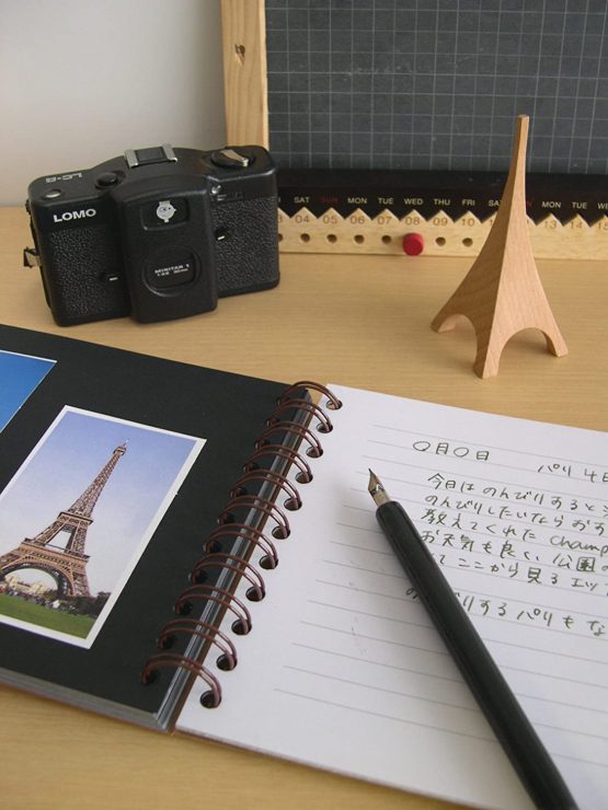 Clairefontaine 'Age Bag' Travel Album, A5, Lined, 80 Pages - Black - Image 3
