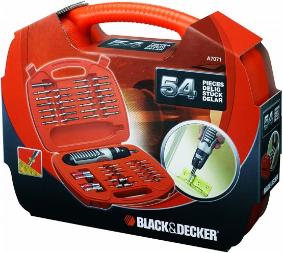 Black + Decker A7071 Battery-Powered Screwdriver Set 54 Pieces - Image 2