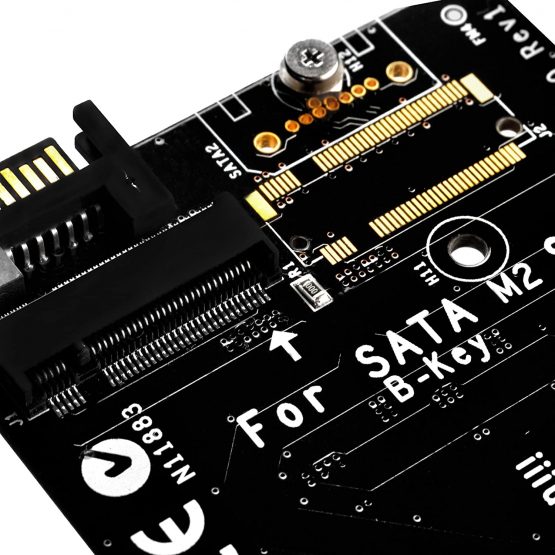 SilverStone SST-ECM20 - SuperSpeed PCI-E Express Card x4 to M.2 (NGFF) and SATA to M.2 - Image 4