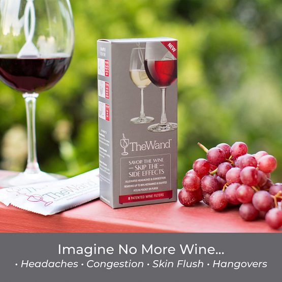 Purewine Wand Wine Purifier Filter (Pack of 8) | No More Wine Headaches ...