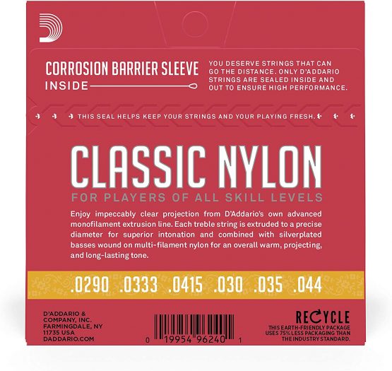 D'Addario EJ27N 3/4 Student Classics Normal (.029-.044) 3/4 Scale Classical Guitar Strings - Image 3