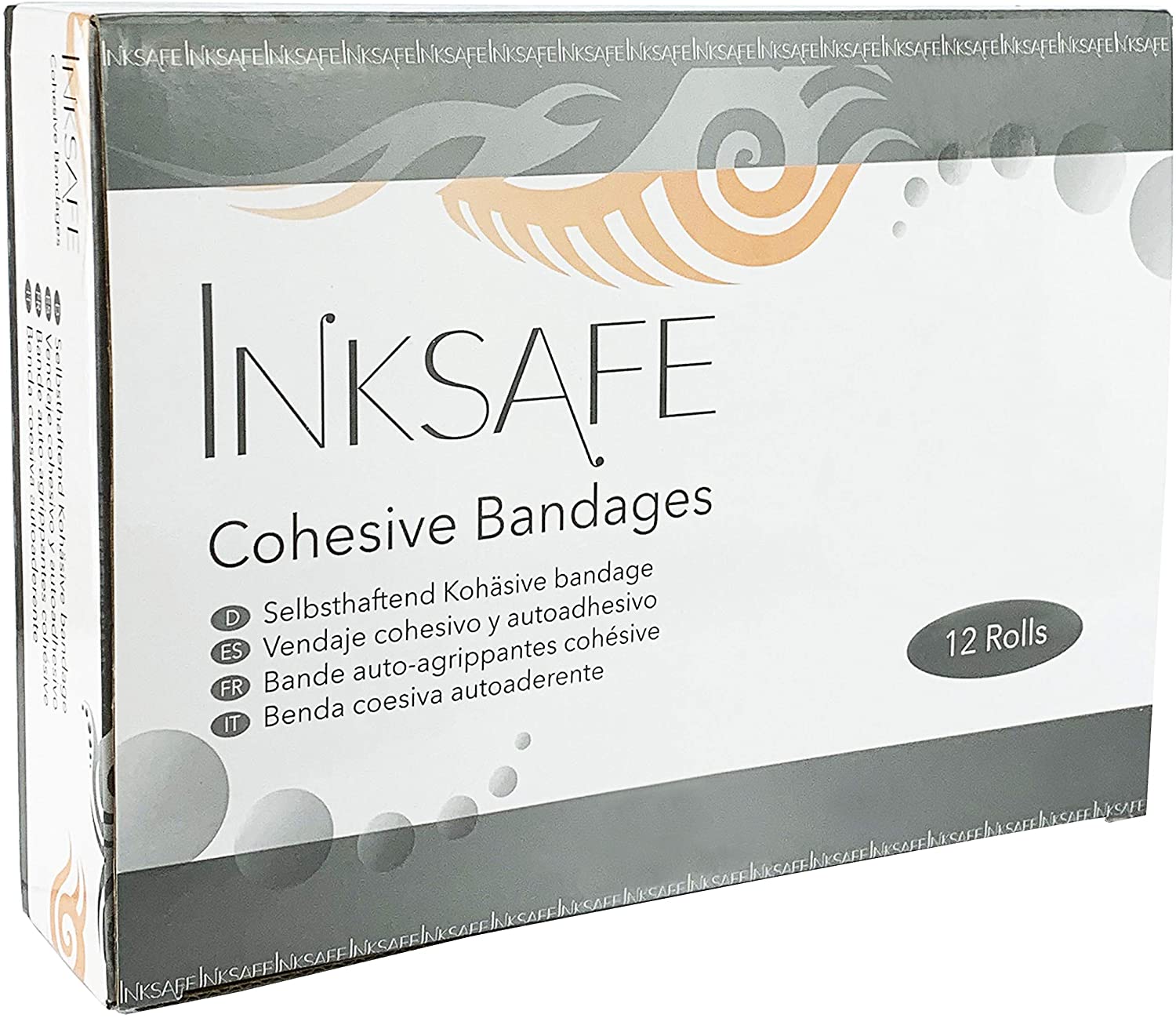 Inksafe Assorted Colours Self Adherent Cohesive Bandages 5cm x 4.5m Box of 12 - Uses Include Vet Wrap, Tape for Wrist and Ankle Sprains - Image 3