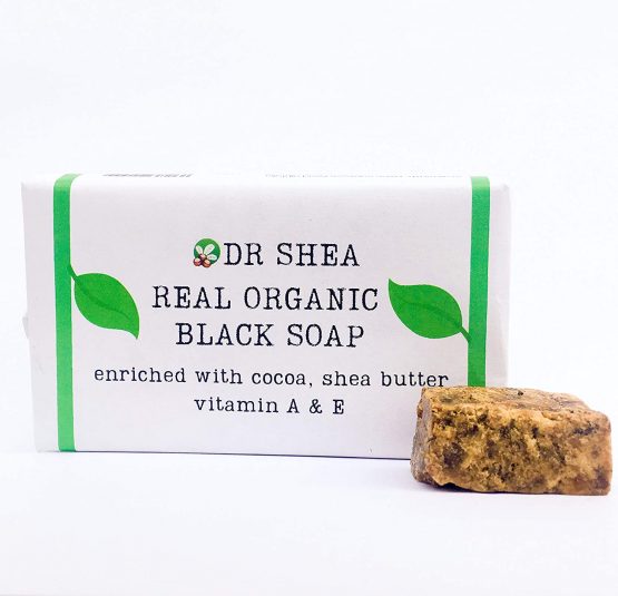Organic African Black Soap 100g - Antibacterial Body Wash & Hand Wash - Eczema, Dry Skin, Psoriasis, Scar Removal, Face Wash & Moisturiser, Authentic Raw from Ghana.