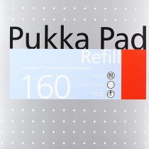 Pukka Pad A4 Punched 4 Hole Ruled Feint and Margin Refill Pad - White (160 Pages) - 1 Pack of 6 pads