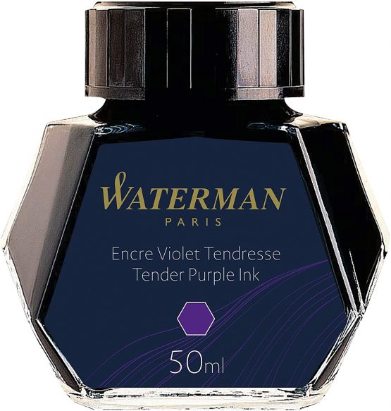 Waterman Fountain Pen Ink, Tender Purple, 50 ml Bottle - Image 2