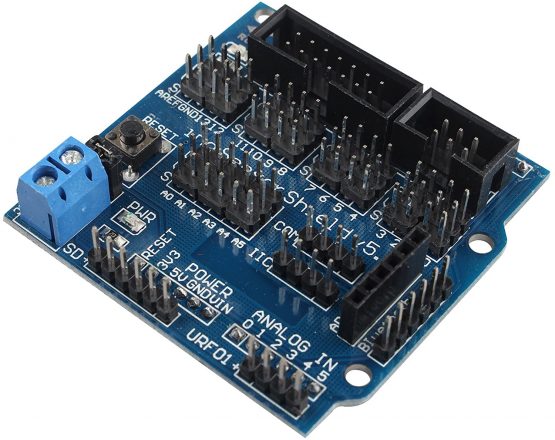 HALJIA Sensor Shield V5.0 Expansion Board Compatible with Arduino UNO MEGA R3 Mega2560 Duemilanove Nano Robot V5.0 Expansion Module - Image 2