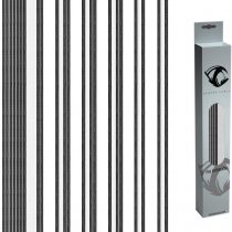 Reaper Cable Sleeved PSU Extension Set - Power Supply Extensions - 1x 24 Pin/ 2x 8 Pin/ 2x 6 Pin/ 1x 4+4 Pin - With Combs - 30cm (Carbon & Billet Grey)