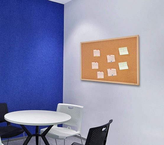 Large Cork Pin Notice Board Bulletin Vision Boards For Home Bedroom offices Memo Message Pictures Planner Display Organiser Wood Frame Corkboard - Wall Mount Screws And 50 Push Pins - 600 x 400 mm - Image 4