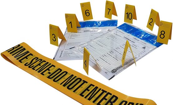 Kobe1 Crime Scene Kit:Crime Scene Barrier Tape,Do Not Enter (6mx1),Evidence Collection Bags (x2),Photo Evidence Markers, Frames(Cards:1 to 10),(7cm x 4cm Folded) - Image 3